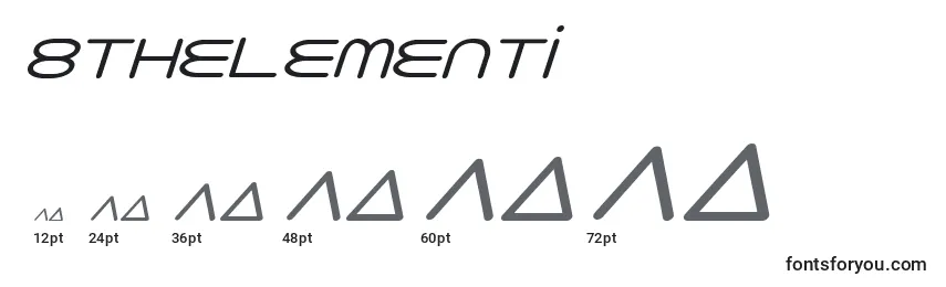 Размеры шрифта 8thelementi
