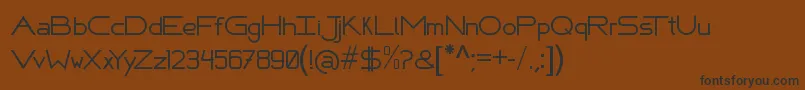 FafersTechnicalFont Font – Black Fonts on Brown Background