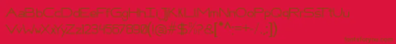 FafersTechnicalFont Font – Brown Fonts on Red Background