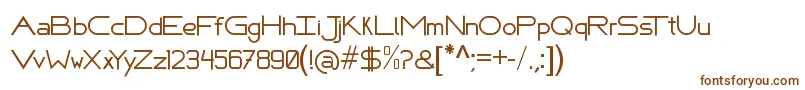 Шрифт FafersTechnicalFont – коричневые шрифты на белом фоне