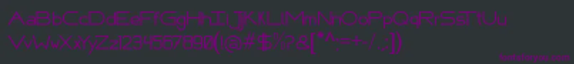 FafersTechnicalFont Font – Purple Fonts on Black Background