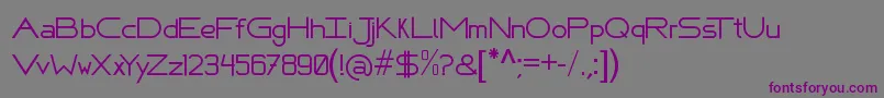 Шрифт FafersTechnicalFont – фиолетовые шрифты на сером фоне