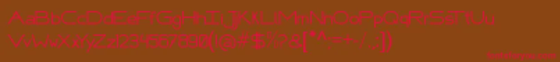 FafersTechnicalFont Font – Red Fonts on Brown Background
