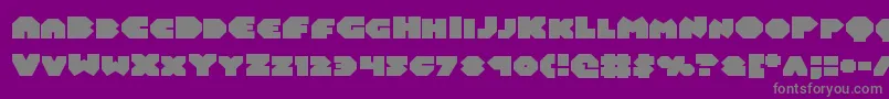 Czcionka Balastaralexpand – szare czcionki na fioletowym tle