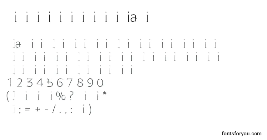 Шрифт GvozdiRegular – алфавит, цифры, специальные символы