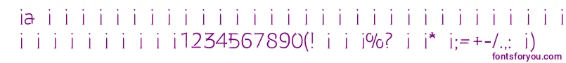 GvozdiRegular Font – Purple Fonts on White Background