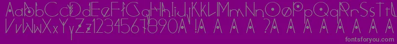 Шрифт Hovel – серые шрифты на фиолетовом фоне