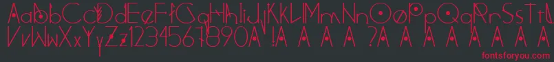Hovel Font – Red Fonts on Black Background