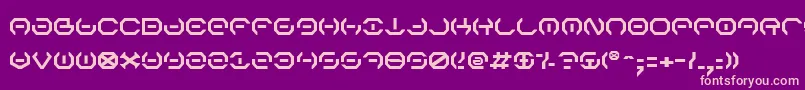 Alphav2 Font – Pink Fonts on Purple Background