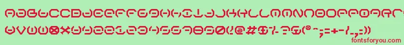 Alphav2 Font – Red Fonts on Green Background