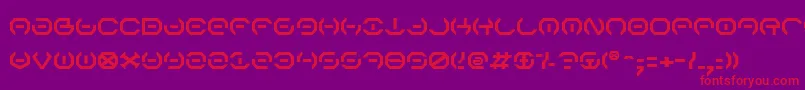 Alphav2 Font – Red Fonts on Purple Background