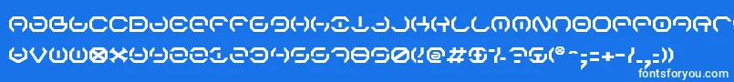 フォントAlphav2 – 青い背景に白い文字