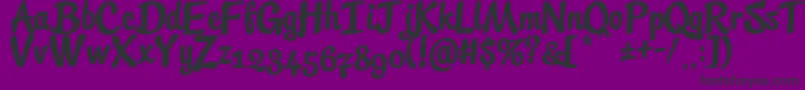 StreetscriptFree Font – Black Fonts on Purple Background