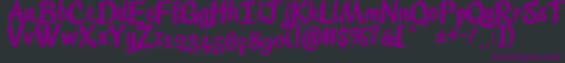 StreetscriptFree Font – Purple Fonts on Black Background