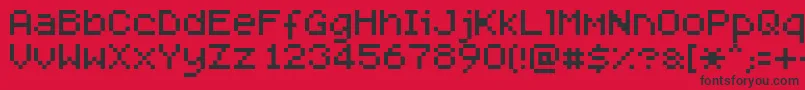 Steelflight Font – Black Fonts on Red Background