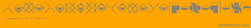 LinotypeDidotOrnamentsOne Font – Gray Fonts on Orange Background