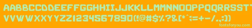More about Magario Font Magario Font – Green Fonts on Orange Background