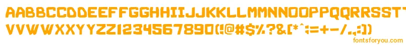 Magario Font – Orange Fonts on White Background