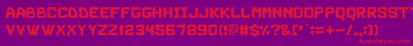 Magario Font – Red Fonts on Purple Background