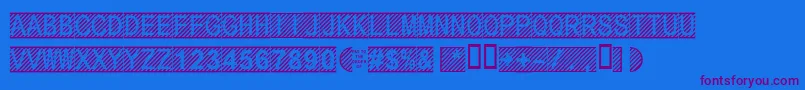 Secure11aフォントについての詳細 フォントSecure11a – 紫色のフォント、青い背景