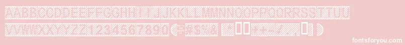 Secure11a Font – White Fonts on Pink Background