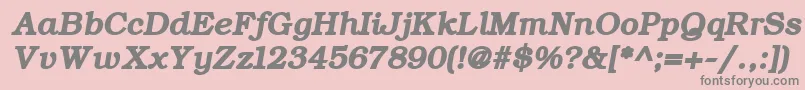 ErBukinistMacBoldItalic Font – Gray Fonts on Pink Background
