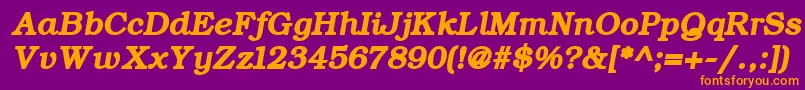 ErBukinistMacBoldItalic Font – Orange Fonts on Purple Background