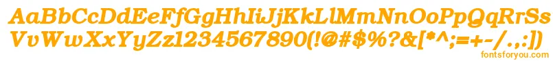 ErBukinistMacBoldItalic Font – Orange Fonts on White Background