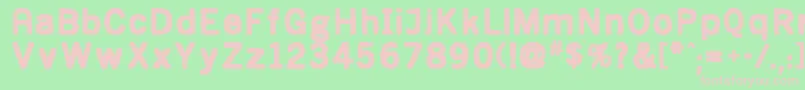 PrimaGrosa Font – Pink Fonts on Green Background