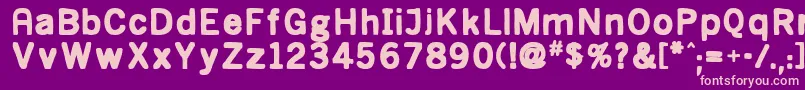 PrimaGrosa Font – Pink Fonts on Purple Background