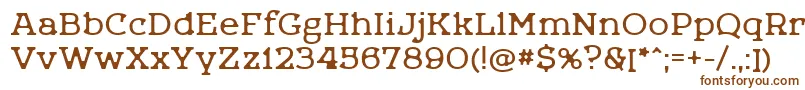 Letoonedefect Font – Brown Fonts on White Background