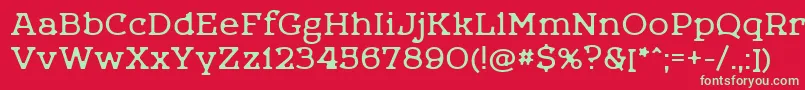 More about Letoonedefect Font Letoonedefect Font – Green Fonts on Red Background