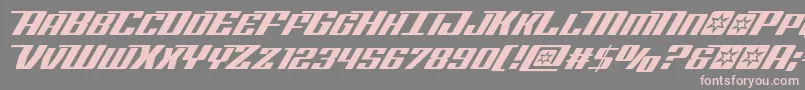 Rocketpopital Font – Pink Fonts on Gray Background