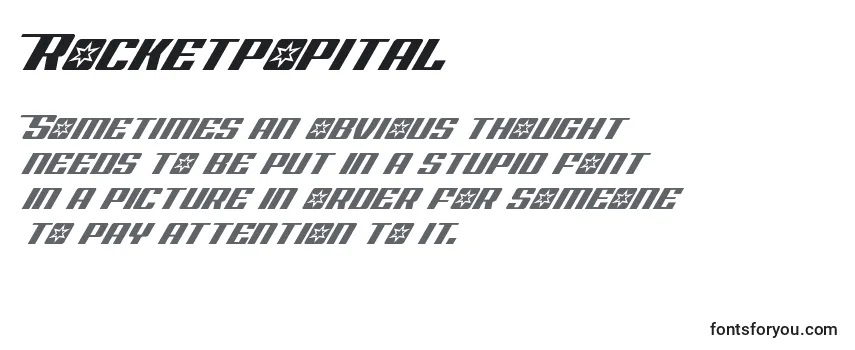 Rocketpopital Font
