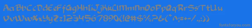 フォントKnight2 – 青い背景に灰色の文字