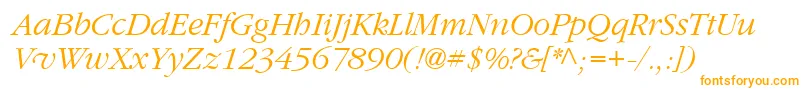 Шрифт Garrymondrian3Lightitalicsh – оранжевые шрифты
