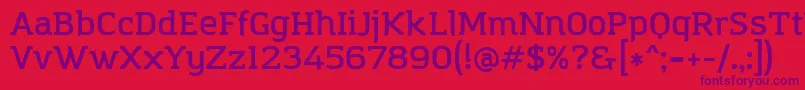 AmazingGroteskDemi Font – Purple Fonts on Red Background