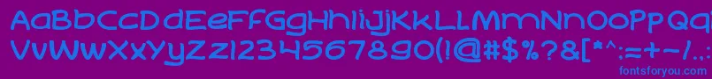 LifeToFind Font – Blue Fonts on Purple Background