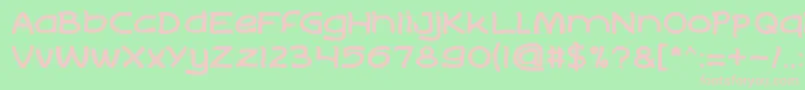 LifeToFind Font – Pink Fonts on Green Background