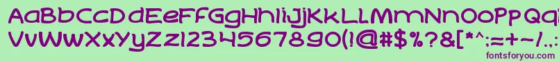 LifeToFind Font – Purple Fonts on Green Background