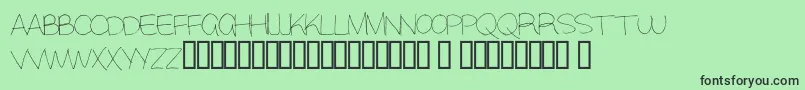 Alisky Font – Black Fonts on Green Background