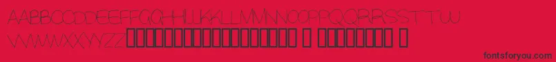 Alisky Font – Black Fonts on Red Background