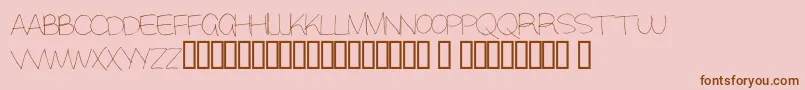 Alisky Font – Brown Fonts on Pink Background