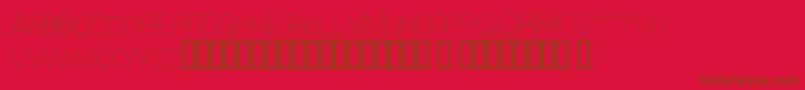 Alisky Font – Brown Fonts on Red Background