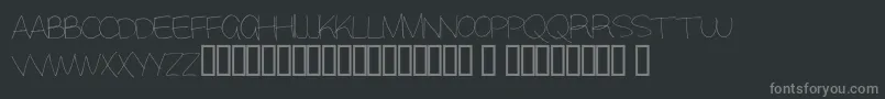 Alisky Font – Gray Fonts on Black Background