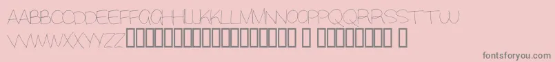 Alisky Font – Gray Fonts on Pink Background