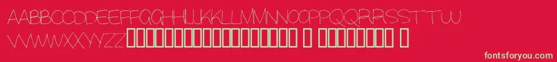 Alisky Font – Green Fonts on Red Background