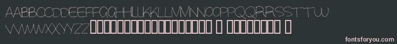 Alisky Font – Pink Fonts on Black Background