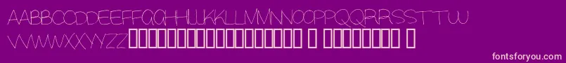 Alisky Font – Pink Fonts on Purple Background