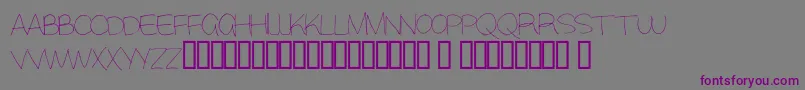 Alisky Font – Purple Fonts on Gray Background